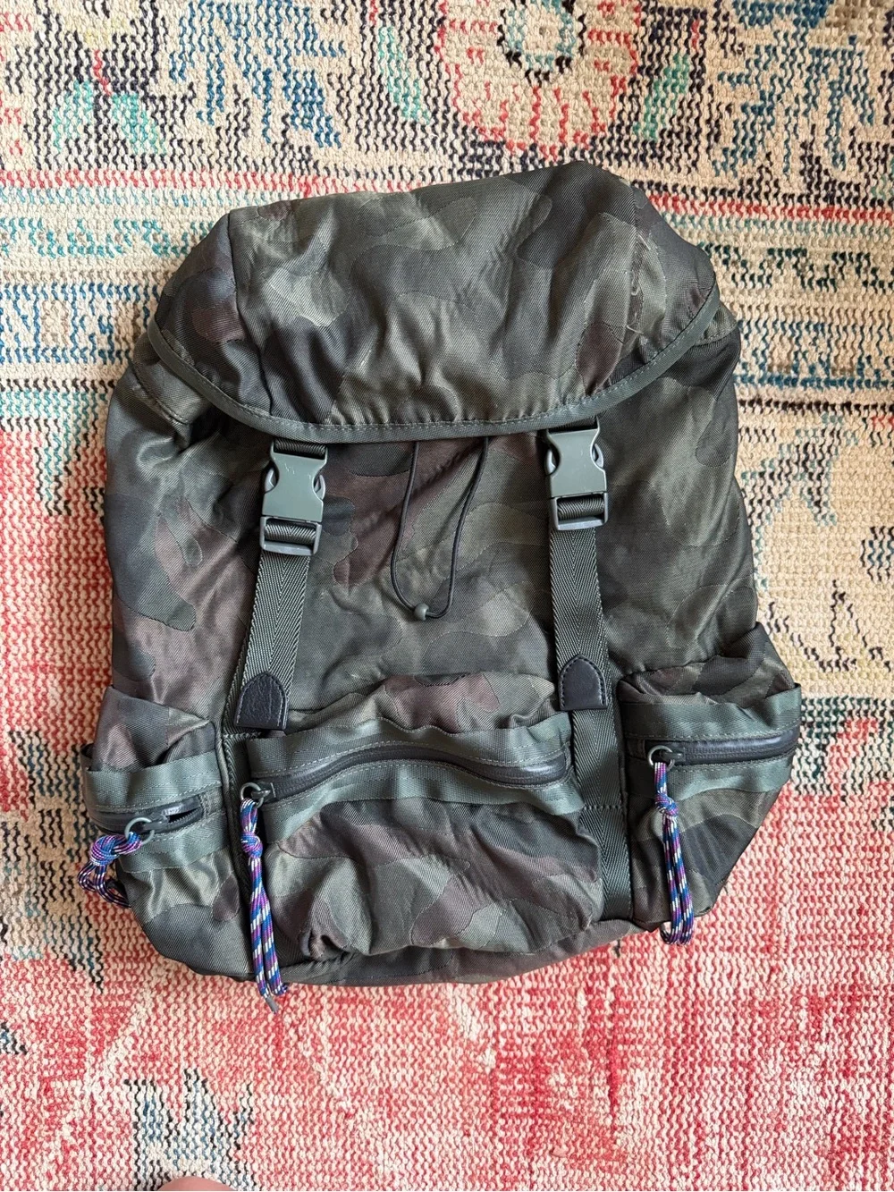 REBECCA MINKOFF CAMO NYLON BACKPACK